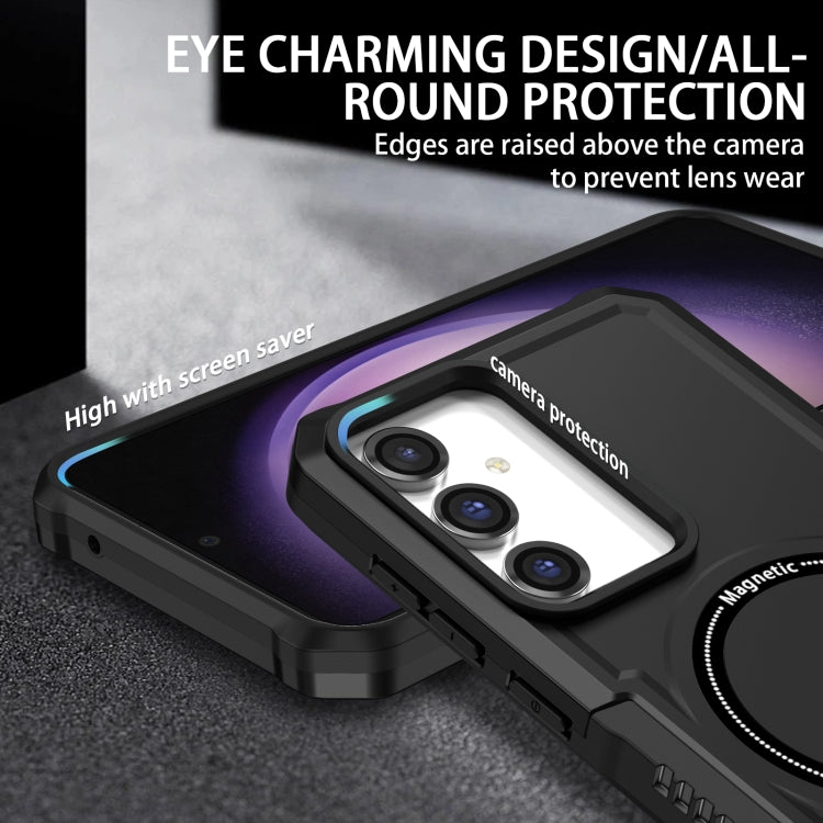 For Samsung Galaxy S23 FE MagSafe Shockproof Armor Phone Case(Black) - Galaxy S23 5G Cases by PMC TechLife | Online Shopping South Africa | PMC TechLife