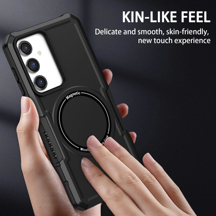 For Samsung Galaxy S23 FE MagSafe Shockproof Armor Phone Case(Black) - Galaxy S23 5G Cases by PMC TechLife | Online Shopping South Africa | PMC TechLife