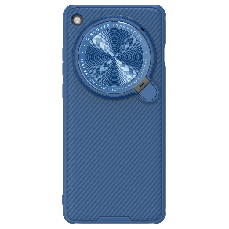 For OPPO Find X7 Ultra NILLKIN Black Mirror Prop CD Texture Mirror Phone Case(Blue) - Find X7 Ultra Cases by NILLKIN | Online Shopping South Africa | PMC Jewellery