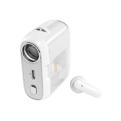 WK S28 Projection TWS Wireless Bluetooth Earphone(White) - TWS Earphone by WK | Online Shopping South Africa | PMC Jewellery