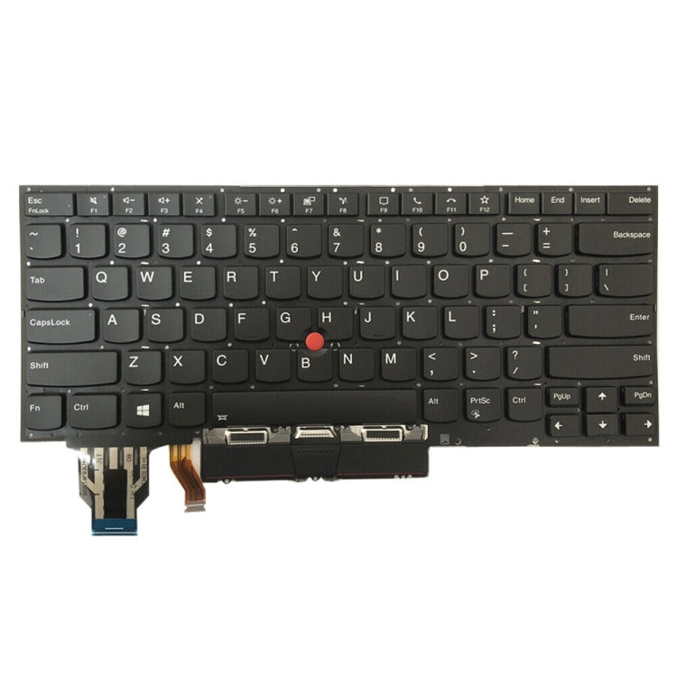 For Lenovo ThinkPad X1 Yoga 4th Gen 20QF US Version Backlight Laptop Keyboard with Touchpad Button(Dark Grey) - Lenovo Spare Parts by PMC TechLife | Online Shopping South Africa | PMC TechLife