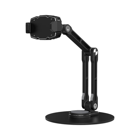 R-JUST HZ43 Cooling Rotating Live Phone Holder(Black) - Desktop Holder by R-JUST | Online Shopping South Africa | PMC Jewellery
