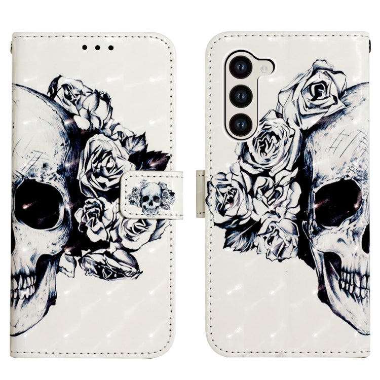For Samsung Galaxy S24+ 5G 3D Painting Horizontal Flip Leather Phone Case(Skull) - free shipping - PMC TechLife - Order now!