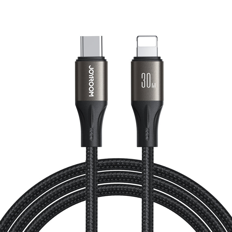 JOYROOM SA25-CL3 30W USB-C/Type-C to 8 Pin Fast Charge Data Cable, Length:2m(Black) - 2 in 1 Cable by JOYROOM | Online Shopping South Africa | PMC Jewellery