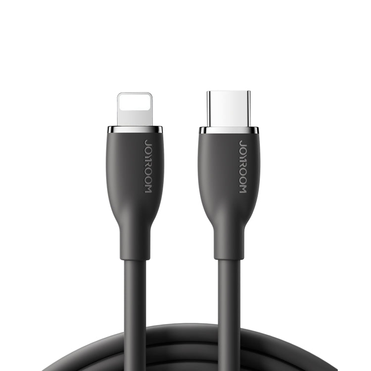 JOYROOM SA29-CL3 30W USB-C/Type-C to 8 Pin Liquid Silicone Fast Charging Data Cable, Length: 1.2m(Black) - 2 in 1 Cable by JOYROOM | Online Shopping South Africa | PMC TechLife | Buy Now Pay Later Mobicred