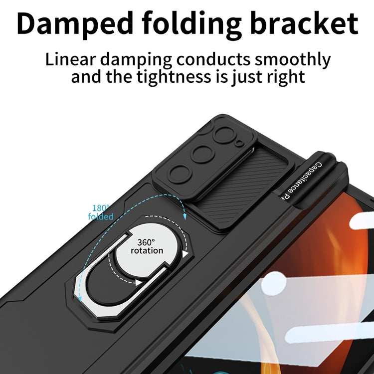 For Samsung Galaxy Z Fold2 GKK Integrated Folding Armored Shell PC Phone Case with Pen Box(Gold) - Galaxy Phone Cases by GKK | Online Shopping South Africa | PMC TechLife | Buy Now Pay Later Mobicred