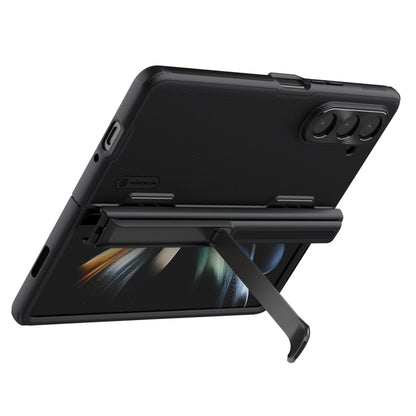 For Samsung Galaxy Z Fold5 NILLKIN Frosted Fold PC + TPU Phone Case with Holder(Black) - Galaxy Z Fold5 Cases by NILLKIN | Online Shopping South Africa | PMC Jewellery