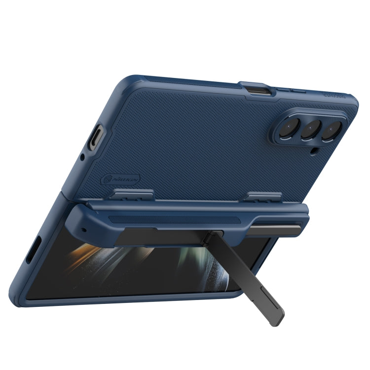 For Samsung Galaxy Z Fold5 NILLKIN Frosted Fold PC + TPU Phone Case with Pen Slot(Blue) - Galaxy Z Fold5 Cases by NILLKIN | Online Shopping South Africa | PMC Jewellery | Buy Now Pay Later Mobicred