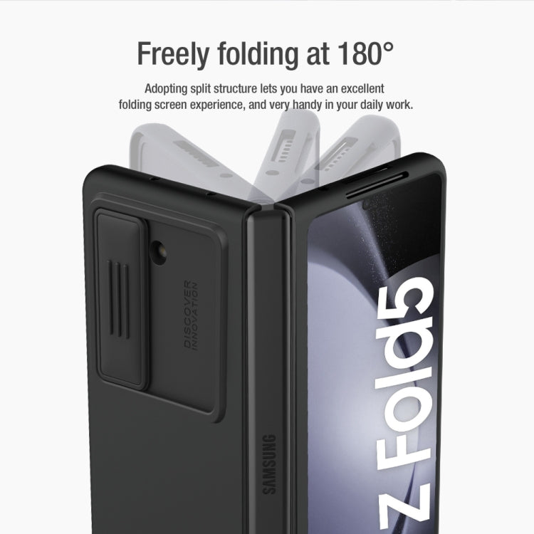 For Samsung Galaxy Z Fold5 NILLKIN CamShield Liquid Silicone + PC Full Coverage Phone Case(Black) - Galaxy Z Fold5 Cases by NILLKIN | Online Shopping South Africa | PMC Jewellery