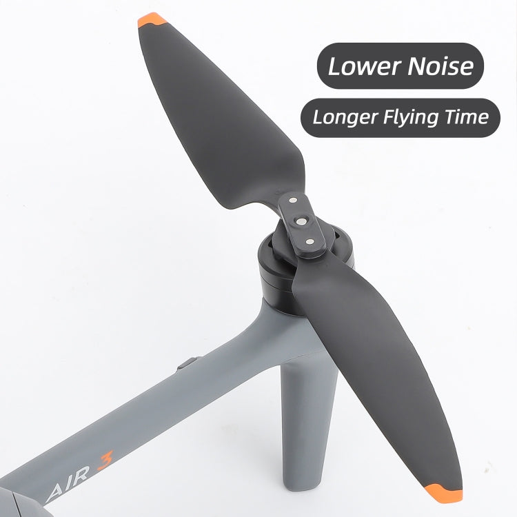 For DJI Air 3 Sunnylife 8747F Low Noise Quick-release Propellers, Style:2 Pairs Silverr Tip - DIY Propeller by Sunnylife | Online Shopping South Africa | PMC TechLife