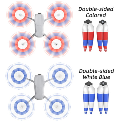 For DJI Air 3 Sunnylife 8747F Low Noise Quick-release Propellers, Style:2 Pairs Blue White - DIY Propeller by Sunnylife | Online Shopping South Africa | PMC Jewellery