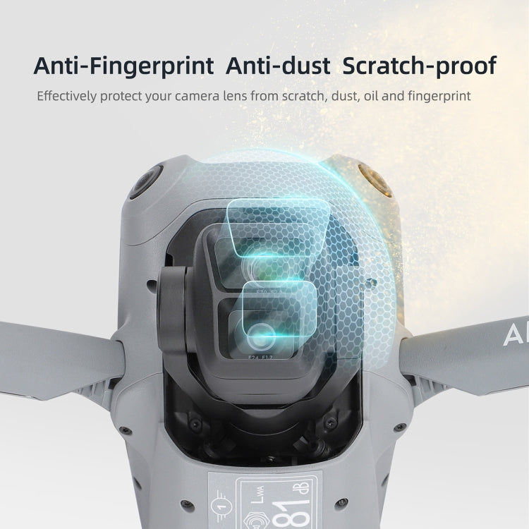 For DJI Air 3 Sunnylife Lens Protector Tempered Glass Combo Protective Films, Quantity:1 Set - free shipping - PMC TechLife - Order now!