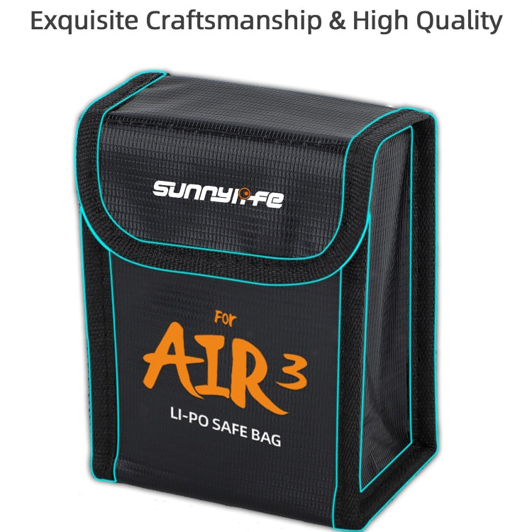 For DJI Air 3 Sunnylife Battery Explosion-proof Safe Bag Protective Li-Po Safe Bag For 2pcs Batteries - Carry Cases & Bags by Sunnylife | Online Shopping South Africa | PMC Jewellery | Buy Now Pay Later Mobicred