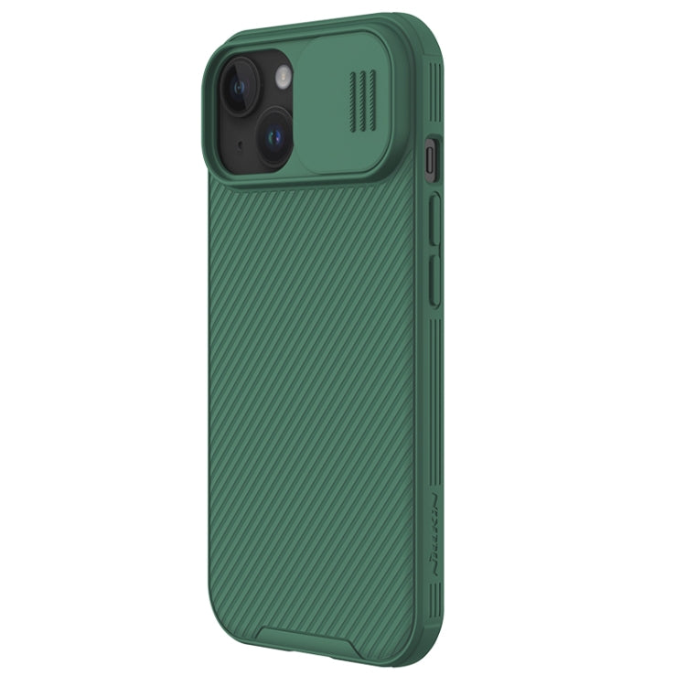 For iPhone 15 NILLKIN CamShield Pro PC Phone Case(Green) - iPhone 15 Cases by NILLKIN | Online Shopping South Africa | PMC Jewellery