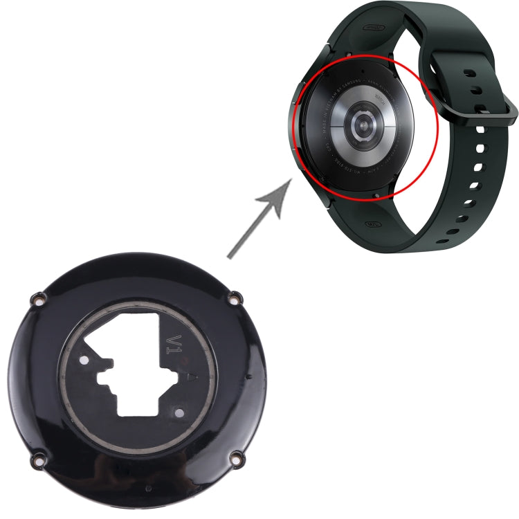 Original Rear Housing Cover For Samsung Galaxy Watch4 44mm SM-R870(Black) - For Samsung by PMC Jewellery | Online Shopping South Africa | PMC Jewellery