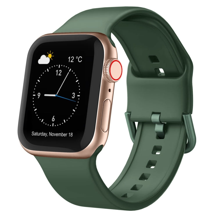 For Apple Watch 3 42mm Pin Buckle Silicone Watch Band(Clover) - Watch Bands by PMC TechLife | Online Shopping South Africa | PMC TechLife