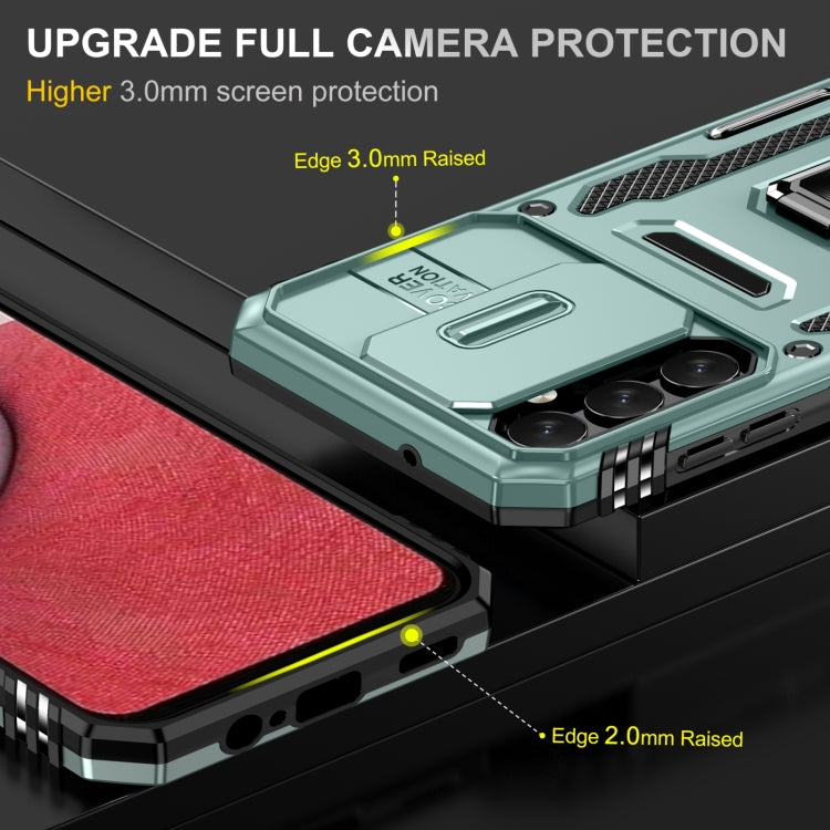 For Samsung Galaxy A54 Armor PC + TPU Camera Shield Phone Case(Alpine Green) - free shipping - PMC TechLife - Order now!