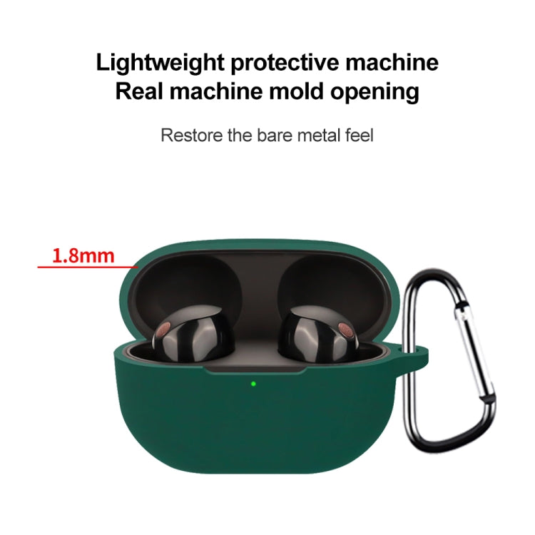 For Sony WF-1000XM5 Wireless Bluetooth Earphone Silicone Protective Case(Black) - Sony Earphone Case by PMC TechLife | Online Shopping South Africa | PMC TechLife