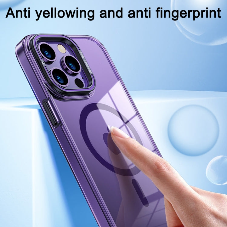 For iPhone 13 Pro MagSafe Magnetic Invisible Holder Transparent Phone Case(Silver) - free shipping - PMC TechLife - Order now!