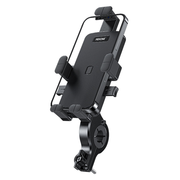 WK WA-S57 Pop Power Series Mechanical Motorcycle Phone Holder(Black) - Holder by WK | Online Shopping South Africa | PMC Jewellery