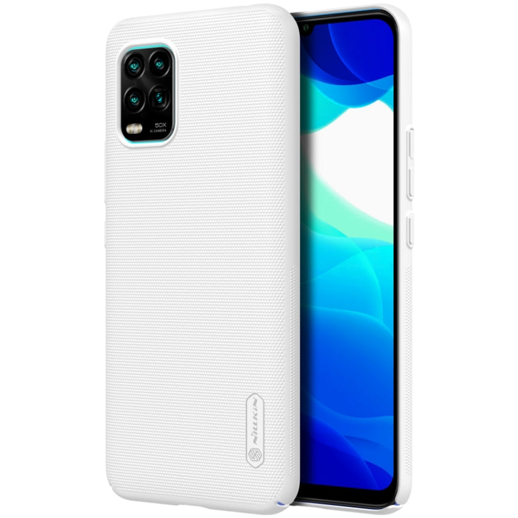 For Xiaomi Mi 10 Lite NILLKIN Frosted Concave-convex Texture PC Protective Case(White) - Xiaomi Cases by NILLKIN | Online Shopping South Africa | PMC Jewellery