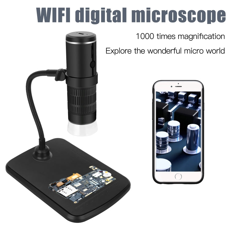 F210 1000X WiFi Digital Microscope with Helical Tube Bracket - Digital Microscope by PMC Jewellery | Online Shopping South Africa | PMC Jewellery | Buy Now Pay Later Mobicred