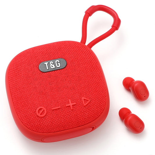 T&G TG-813 2 in 1 TWS Bluetooth Speaker Earphone with Charging Box(Red) - Mini Speaker by T&G | Online Shopping South Africa | PMC Jewellery