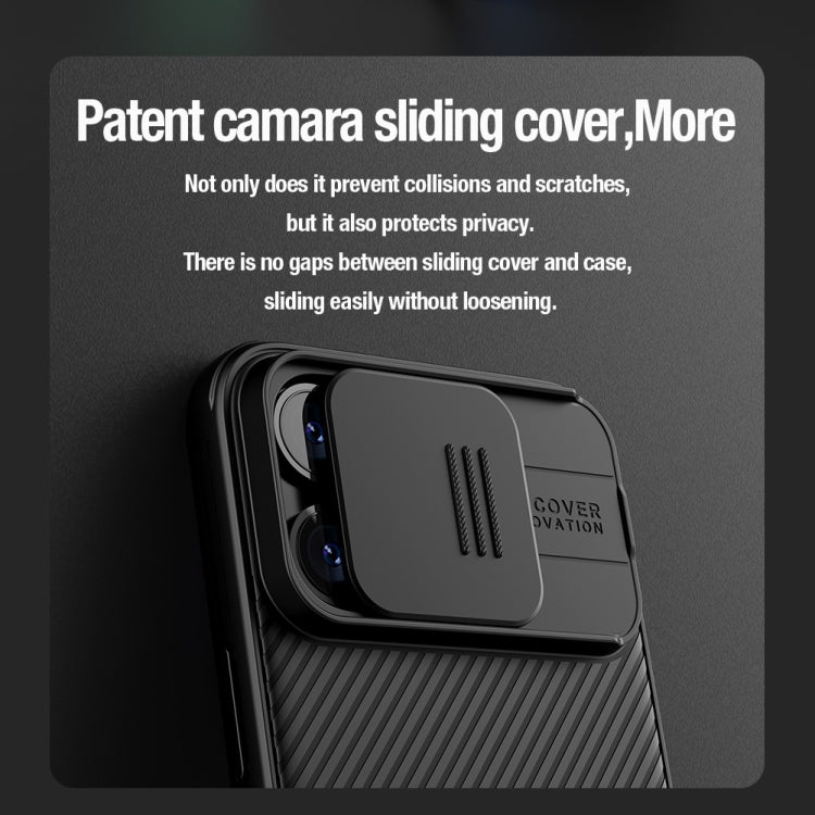 For iPhone 15 Pro NILLKIN CamShield Pro PC Phone Case(Black) - iPhone 15 Pro Cases by NILLKIN | Online Shopping South Africa | PMC TechLife | Buy Now Pay Later Mobicred