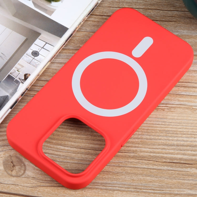 For iPhone 14 Pro MagSafe Liquid Silicone Phone Case(Red) - iPhone 14 Pro Cases by PMC TechLife | Online Shopping South Africa | PMC TechLife | Buy Now Pay Later Mobicred