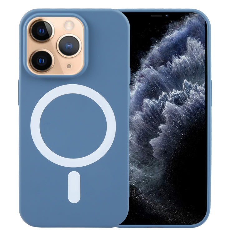 For iPhone 11 Pro MagSafe Liquid Silicone Phone Case(Blue) - free shipping - PMC TechLife - Order now!