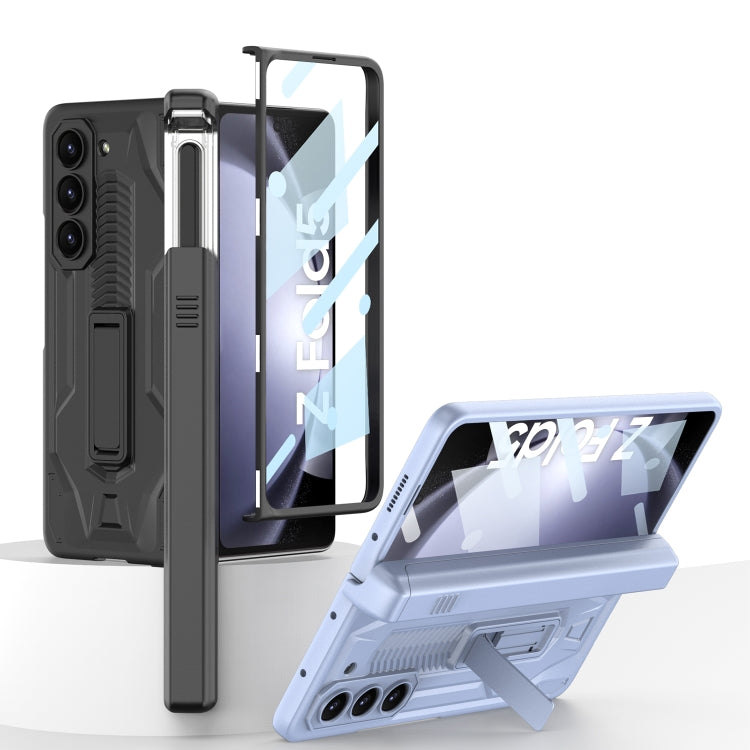 For Samsung Galaxy Z Fold5 GKK Integrated Folding Battle Shell PC Phone Case with Pen Box(Silver) - free shipping - PMC TechLife - Order now!