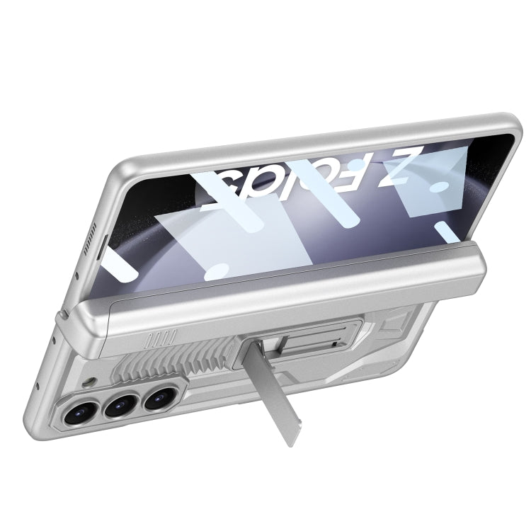 For Samsung Galaxy Z Fold5 GKK Integrated Folding Battle Shell PC Phone Case with Pen Box(Silver) - free shipping - PMC TechLife - Order now!