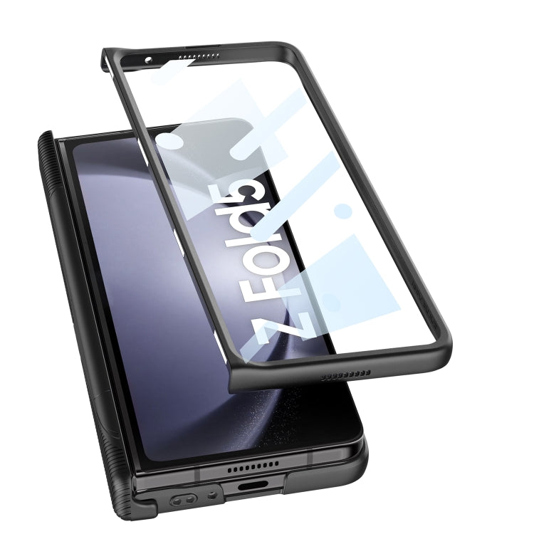 For Samsung Galaxy Z Fold5 GKK Integrated Magnetic Armor Flip Phone Case with Holder(Green) - Galaxy Z Fold5 Cases by GKK | Online Shopping South Africa | PMC TechLife | Buy Now Pay Later Mobicred