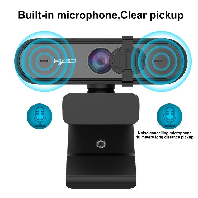 HXSJ S6 HD 1080P 95 Degree Wide-angle High-definition Computer Camera with Microphone(Black) - free shipping - PMC TechLife - Order now!