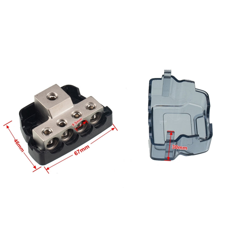 4-Way Car Audio Stereo Amp Power / Ground Cable Splitter Distribution Block 4GA - free shipping - PMC TechLife - Order now!