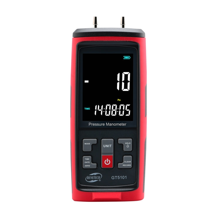 BENETECH GT5101 LCD Display Differential Pressure Meter, Specification:10KPa - free shipping - PMC TechLife - Order now!