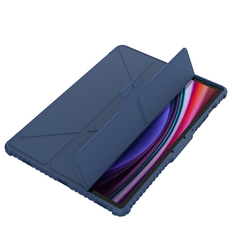 For Samsung Galaxy Tab S9+ NILLKIN Bumper Pro Camshield Tablet Leather Case(Blue) - Galaxy Tab S9+ Cases by NILLKIN | Online Shopping South Africa | PMC Jewellery