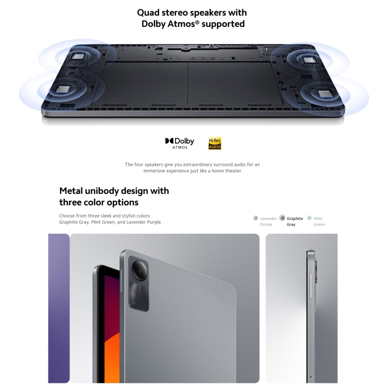 Xiaomi Redmi Pad SE 11 inch, 8GB+256GB, MIUI Pad 14 OS Qualcomm Snapdragon 680 Octa Core, Not Support Google Play(Grey) - Other by Xiaomi | Online Shopping South Africa | PMC Jewellery | Buy Now Pay Later Mobicred