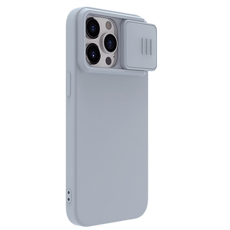 For iPhone 15 Pro Max NILLKIN CamShield MagSafe Liquid Silicone Phone Case(Grey) - iPhone 15 Pro Max Cases by NILLKIN | Online Shopping South Africa | PMC Jewellery