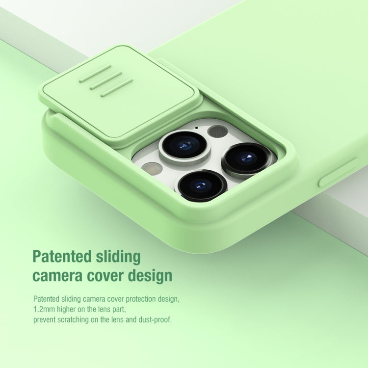 For iPhone 15 Pro Max NILLKIN CamShield MagSafe Liquid Silicone Phone Case(Dark Green) - iPhone 15 Pro Max Cases by NILLKIN | Online Shopping South Africa | PMC Jewellery