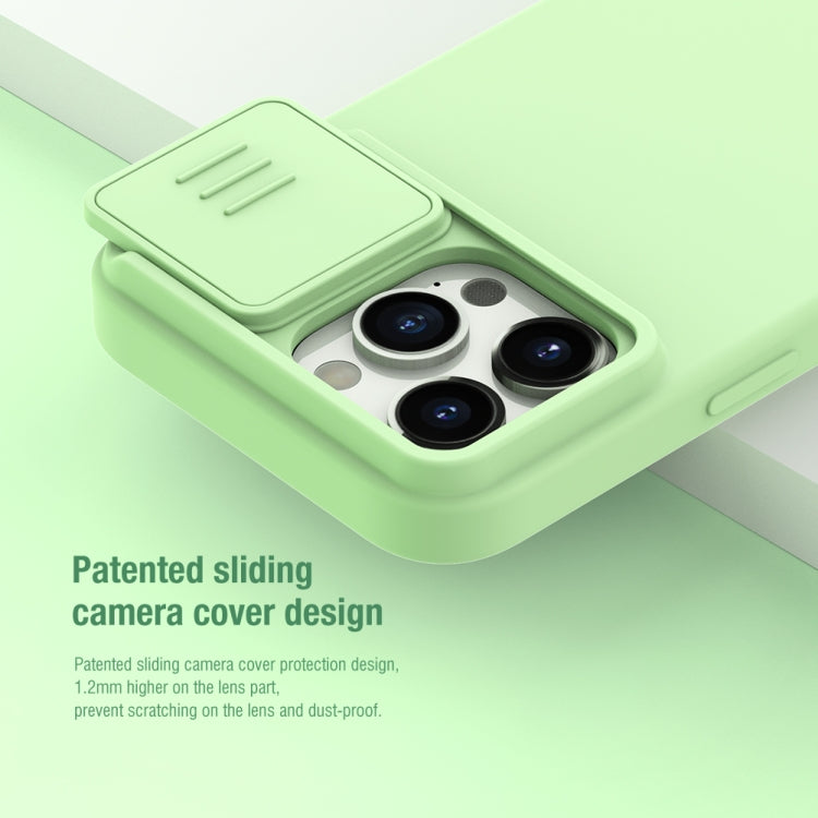 For iPhone 15 Pro NILLKIN CamShield MagSafe Liquid Silicone Phone Case(Dark Green) - iPhone 15 Pro Cases by NILLKIN | Online Shopping South Africa | PMC Jewellery