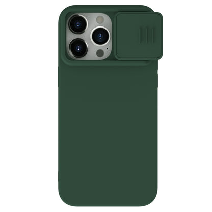 For iPhone 15 Pro Max NILLKIN CamShield Liquid Silicone Phone Case(Dark Green) - iPhone 15 Pro Max Cases by NILLKIN | Online Shopping South Africa | PMC Jewellery