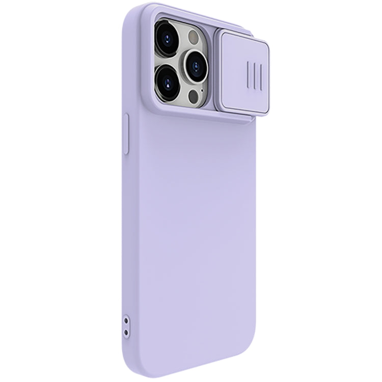 For iPhone 15 Pro NILLKIN CamShield Liquid Silicone Phone Case(Purple) - iPhone 15 Pro Cases by NILLKIN | Online Shopping South Africa | PMC Jewellery