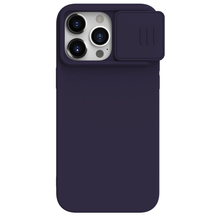 For iPhone 15 Pro NILLKIN CamShield Liquid Silicone Phone Case(Deep Purple) - iPhone 15 Pro Cases by NILLKIN | Online Shopping South Africa | PMC Jewellery