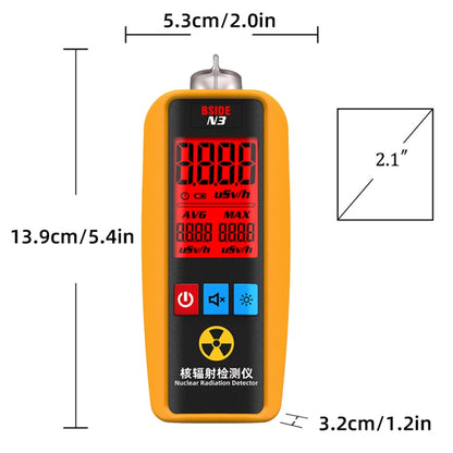 BSIDE N3 Handheld Home Nuclear Radiation Detector - Radiation Detector by BSIDE | Online Shopping South Africa | PMC Jewellery | Buy Now Pay Later Mobicred