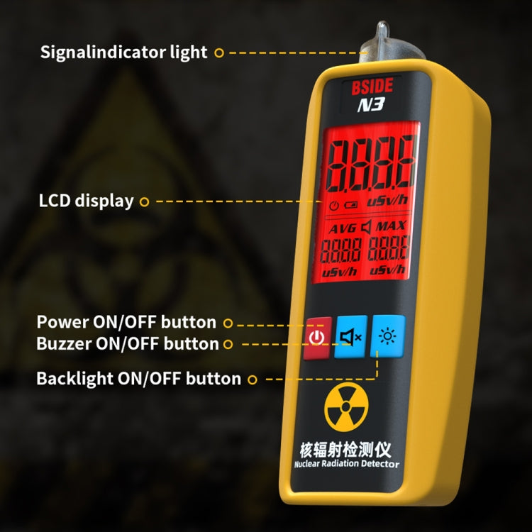 BSIDE N3 Handheld Home Nuclear Radiation Detector - free shipping - PMC TechLife - Order now!