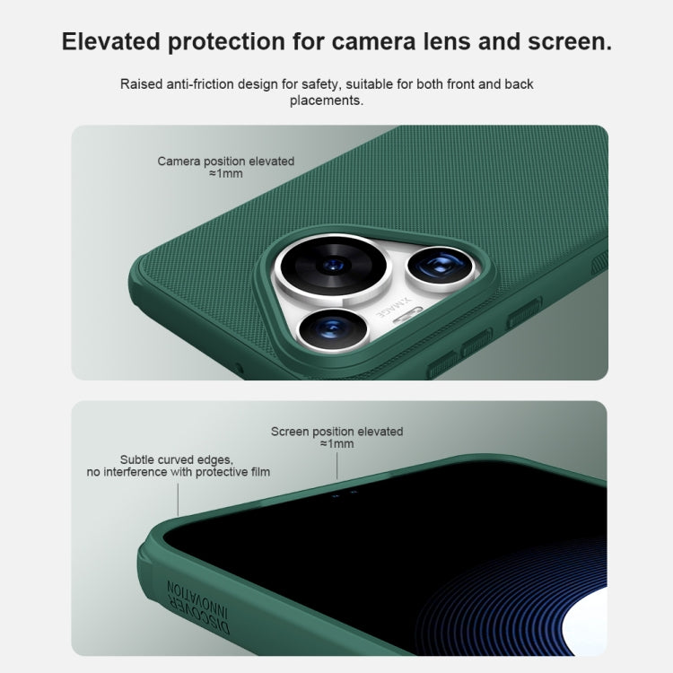 For Huawei P70 NILLKIN Frosted Shield Pro Magnetic Magsafe Phone Case(Green) - Huawei Cases by NILLKIN | Online Shopping South Africa | PMC Jewellery