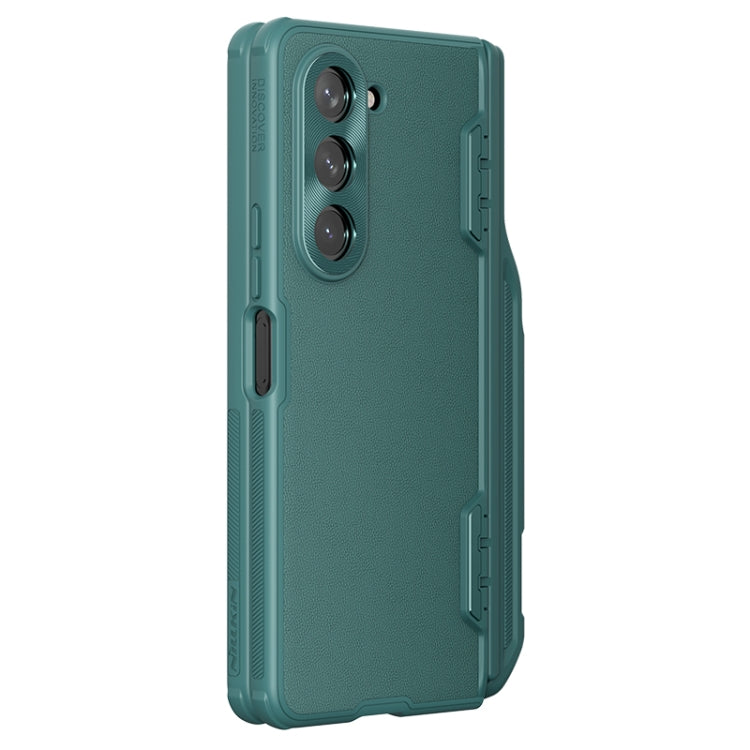 For Samsung Galaxy Z Fold5 NILLKIN CamShield Fold Series PC + TPU Phone Case with Pen Slot(Green) - Galaxy Z Fold5 Cases by NILLKIN | Online Shopping South Africa | PMC Jewellery