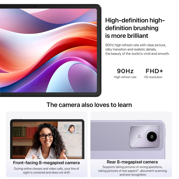 Lenovo Xiaoxin Pad 2024 11 inch WiFi Tablet, 8GB+128GB, Android 13, Qualcomm Snapdragon 685 Octa Core, Support Face Identification(Dark Grey) - free shipping - PMC TechLife - Order now!