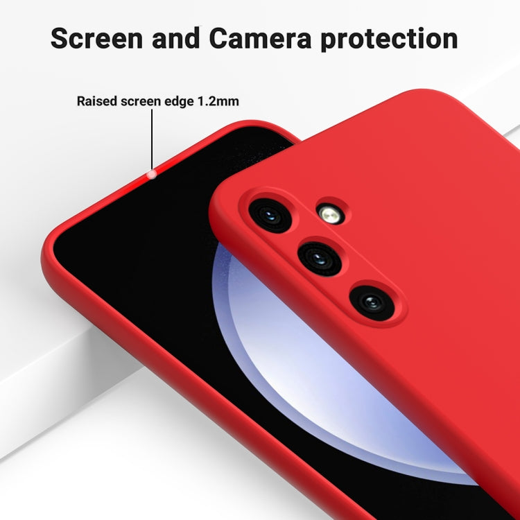 For Samsung Galaxy A35 5G Solid Color Liquid Silicone Dropproof Full Coverage Phone Case(Red) - Galaxy Phone Cases by PMC TechLife | Online Shopping South Africa | PMC TechLife | Buy Now Pay Later Mobicred